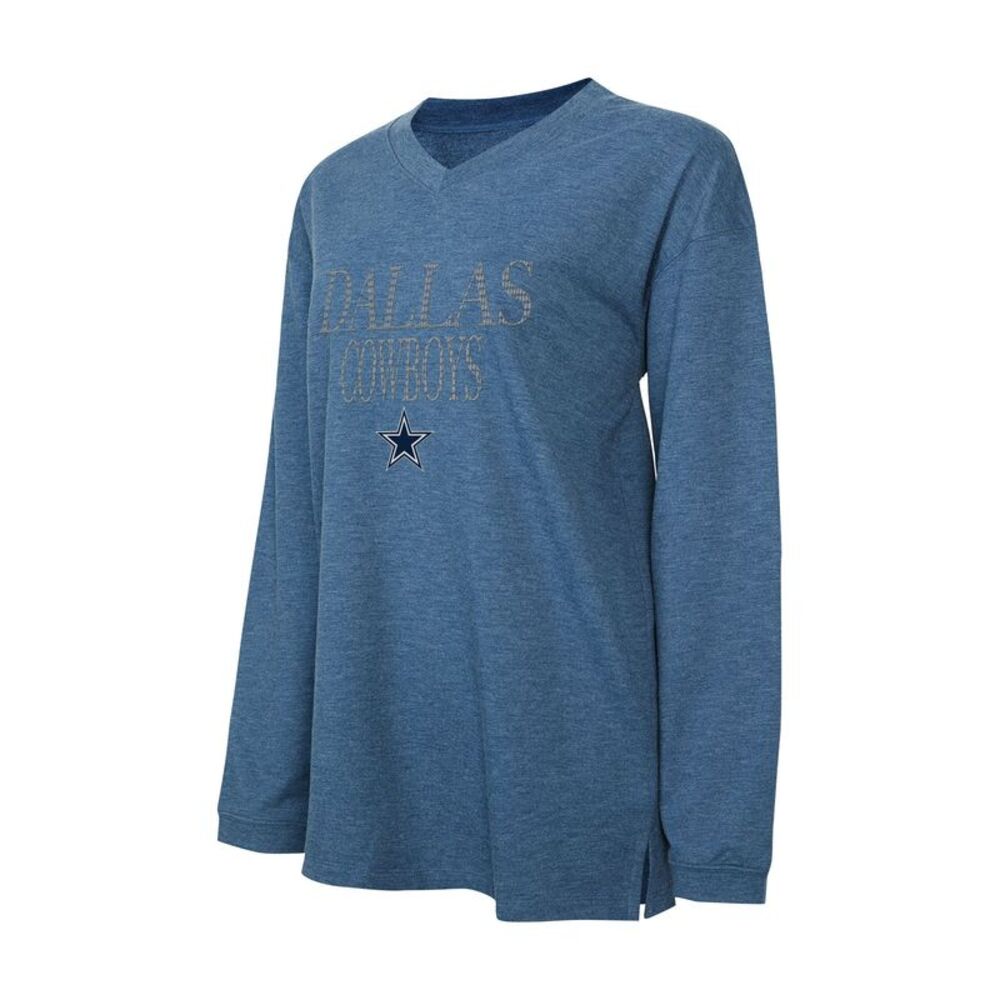 Concepts Sports Women's Top Sz S NFL Dallas Brushed Medium Grey Heather